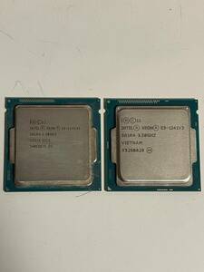 送料無料 intel XEON E3-1241v3×2個セットCPU ベース周波数3.5GHz/ターボ最大3.9Ghz 4コア 8スレッド ソケット FCLGA1150 サーバー用