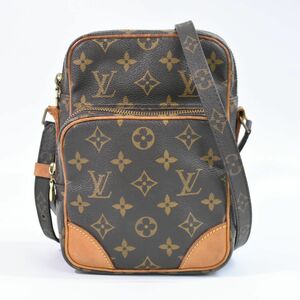 本物 ルイヴィトン LOUIS VUITTON LV アマゾン モノグラム ショルダーバッグ ポシェット ブラウン M45236