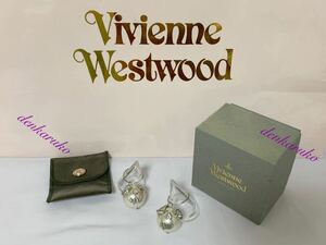 未使用箱付き★パール　スカル　ピアス★Vivienne　Westwood ★ヴィヴィアン　ウエストウッド★オーヴorb