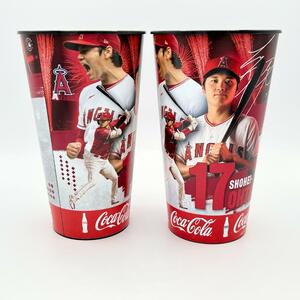 大谷翔平 ドリンクカップ コップ ペア 2つ 2023年 球場限定 スーベニアカップ 海外限定 メジャーリーグ MLB エンゼルス MVP ドジャース