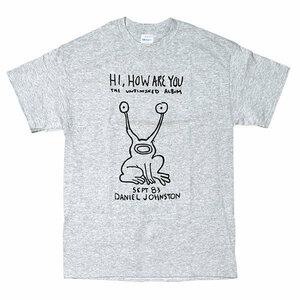 [Mサイズ]NIRVANA カート・コバーン着用 Daniel Johnston ダニエル・ジョンストン 復刻 Tシャツ グレー