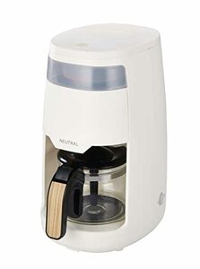 ニュートラル コーヒーメーカー ドリップ式 5杯用 650ml メッシュフィルター 蒸らし機能搭載 ホワイト