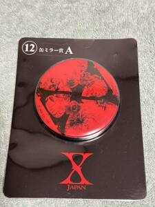 X JAPAN 1番くじ 缶ミラー賞 A 未開封品 YOSHIKI HEATH パタ SUGIZO toshl XJAPAN エックスジャパン 鏡 バッジ型 赤 花 ハンドミラー 手鏡