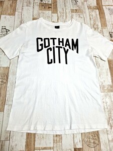 NUMBER (N)INE ナンバーナイン Tシャツ M 白 半袖 カットソー GOTHAM CITY ゴッサムシティ バットマン 人気ロゴ 希少 ホワイト