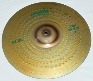 PAiSTE 1000 Rude 14" Hi-Hat / Top & Crash Ride　 Made In Switzerland パイステ”ハイハット”シンバルセット 正規品 中古