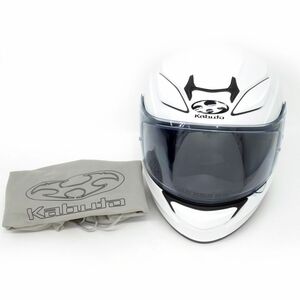 119 OGK Kabuto/オージーケーカブト SHUMA パールホワイト Mサイズ(57-58cm) フルフェイスヘルメット ※美品