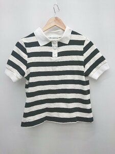 ◇ MIRO AMURETTE ボーダー カジュアル 可愛い 半袖 Tシャツ カットソー サイズM ホワイト ブラック レディース P