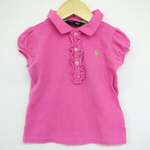 ラルフローレン 半袖ポロシャツ フレンチ袖 ベビー 女の子用 24M 90/52サイズ ピンク RALPH LAUREN