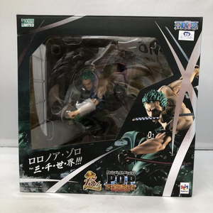 【中古】メガハウス Portrait.Of.Pirates“SA-MAXIMUM” ロロノア・ゾロ Ver.三・千・世・界!!! 1/8 開封品 足塗装剥がれあり ワンピース