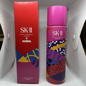 SK-2 エスケイツー フェイシャル トリートメント エッセンス パープル KARAN リミテッド エディション 空瓶 限定品 化粧品 婦人