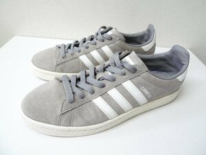 ◆adidas アディダス BZ0085 定番 CAMPAS スウェード レザー スニーカー グレー 27.5cm サイズ9.5