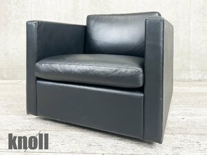 knoll/ノール■フィスターコレクション プチラウンジチェア■本革■ブラック■チャールズ・フィスター