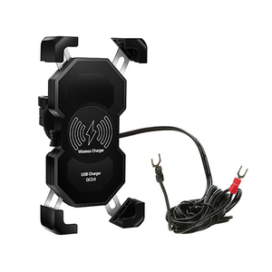 エナジープライス バイク スマートフォンホルダー USB&ワイヤレス充電器付きタイプ