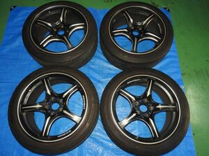 21 CT9W CT9A エボ 9 WEDS SPORT SA-50M 18インチ ホイール 8.5J 5穴 PCD 114.3 +38 235/40R18 ADVAN SPORT V105 ASSY ランエボ ランサー