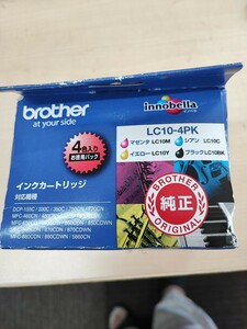 ◎（075） 【未使用】 brother ブラザー 純正 インクカートリッジ LC10-4PK 4色入 (LC10BK / LC10M / LC10C /LC10Y ) 期限切れ