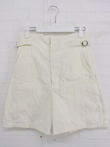 ◇ MOUSSY マウジー ハイウエスト ショートパンツ サイズ1 アイボリー系 レディース P