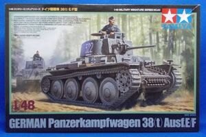 未組立 タミヤ 1/48 ドイツ軽戦車 38(t) E/F型 ミリタリーミニチュアシリーズ 田宮模型 TAMIYA GERMAN Panzerkampfwagen 38(t) Ausf.E/F