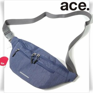 新品1円～★ace.TOKYO エース ACE コルティ ウエストポーチ ボディバッグ ウエストバッグ ネイビー 軽量 正規店本物 ◆9401◆　