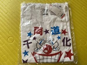 新品☆タグ付☆ 即決☆ ONE PIECE　バギー　千両道化　キャラクター プリント Tシャツ　ホワイト/白　Lサイズ☆ユニクロ　綿