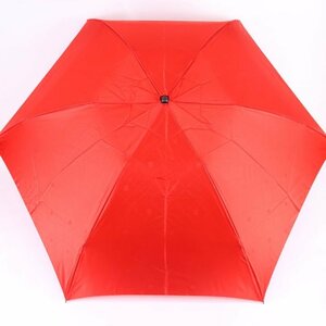 ウンガロ 折りたたみ傘 無地 収納時約22cm コンパクト ブランド 雨傘 レディース レッド emanuel ungaro