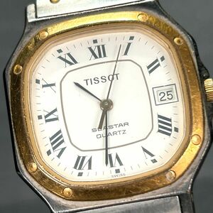 TISSOT ティソ SEASTAR シースター 350-152 腕時計 クオーツ アナログ 3針 カレンダー シルバー×ゴールド ホワイト ステンレススチール