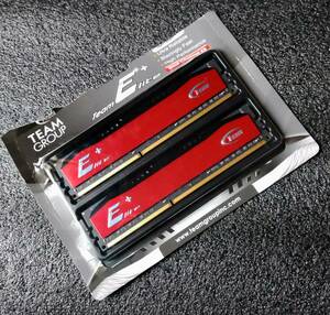 【中古】DDR3メモリ 16GB[8GB2枚組] Team TPRD38G1600HC11BK [DDR3-1600 PC3-12800]