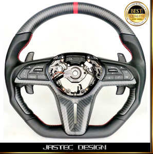 NEW 受注製作品　日産 R35 MY17 MY18 スカイライン GT-R カーボンステアリング GTR　DR-DESIGN　by JASTEC DESIGN ジャステック デザイン