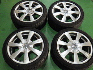 OZレーシング タイヤホイール4本 16インチ 7.0J +37 4Hマルチ PCD100/108 195/45R16 【管理番号 9031 RB4-401】中古【大型商品】