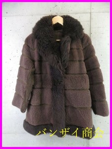 5130s15◆最高級◆本毛皮◆bite bear ムートンファー コート ジャケット M/レディース/女性/婦人/良品です