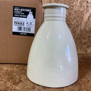 DULTON ダルトン ENAMELED FLOWER VASE BELL NATURAL エナメル フラワー ベース