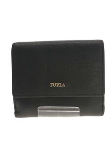 FURLA◆3つ折り財布/-/BLK/レディース