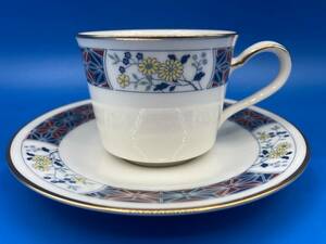 【未使用　デミタス　箱なし】Noritake ノリタケ　★デミタスカップ&ソーサー　★サイズ 65×高さ55mm / 130mm