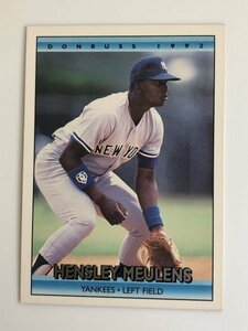 ヘンスリー・ミューレンス Hensley Meulens Donruss 1991 #711 MLB ヤンキース Yankees ロッテオリオンズ ヤクルトスワローズ 来日 外国人