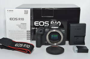 230795★ほぼ新品★Canon キヤノン ミラーレスVlogカメラ EOS R10 ボディのみ 24.2万画素 4K映像 DIGIC Xイメージプロセッサー