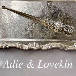 【Adie & Lovekin Ltd】【純銀ハンドル】 ボタンフック 1910年 チェスター