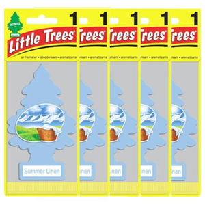 Little Trees リトルツリーエアフレッシュナー サマーリネン Summer Linen USDM 5枚セット