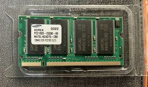 DDR メモリ PC2100 128Mb CL2.5 SO-DIMM