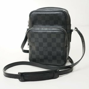 LOUIS VUITTON ◆ ダミエグラフィット アマゾン 黒 (TH5008) クロスボディ ショルダーバッグ ポシェット ルイヴィトン ◆F11