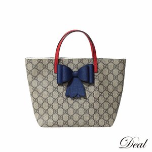 GUCCI グッチ GGスプリーム ボウ トートバック 457232 リボン キッズ 14059 レディース ハンドバッグ