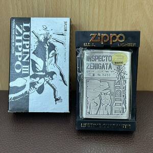 ◎★ 《極美品》 ZIPPO ジッポ ルパン3世 LUPIN Ⅲ THE 3rd 銭形平次 シリアルNo.3459 オイルライター 1円スタート　①