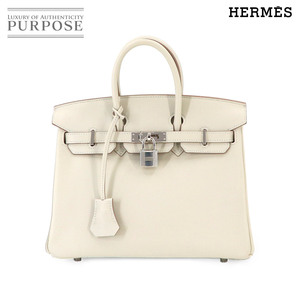 新品同様 エルメス HERMES バーキン25 ハンド バッグ スイフト ベトン シルバー 金具 D刻印 Birkin 90229403