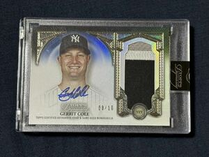 2023 Topps Dynasty Baseball Gerrit Cole Dynasty Autographed Patch /10 直書きオート
