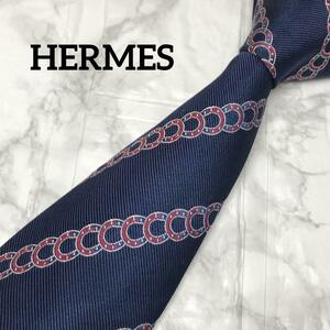 至高の逸品　HERMES エルメス ネクタイ　馬蹄　蹄　ホース