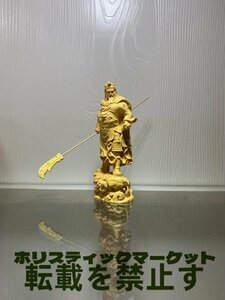 高品質 木彫仏像 関羽 財神 関公聖君 置物 工芸品 精密細工