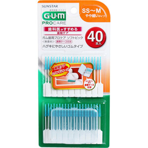 まとめ得 GUM ガム歯周プロケア ソフトピック 無香料 SS-Mサイズ 40本入 x [5個] /k