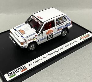 ブルム 1/43 フィアットパンダRally Gr.A No.103 C.ガビアーノ/G.ビオンディ 1982 WRCラリーサンレモ ARENAトランスキットディテールアップ