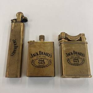 5−00295【ジャックダニエル JACK DANIELS オイルライター まとめ】レトロ ヴィンテージ ビンテージ 着火確認済み 1円スタート 1円出品