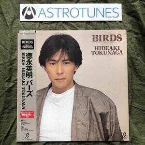 良盤 1987年 オリジナルリリース盤 徳永英明 Hideaki Tokunaga LPレコード バーズ Birds 帯付 J-Pop 輝きながら