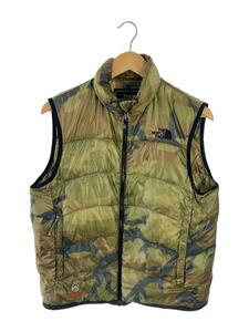 THE NORTH FACE◆ACONCAGUA VEST/ダウンベスト/L/ナイロン/KHK/カモフラ/NDW18502