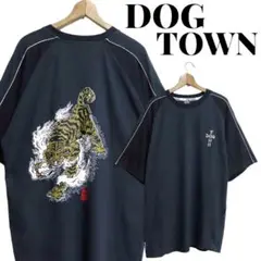 DOG TOWN ドッグタウン ロゴ刺繍 虎 ビッグプリント Tシャツ XL